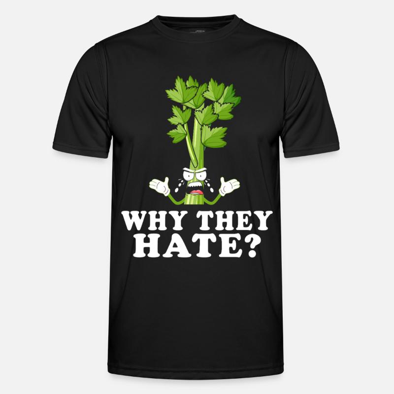 Celery Rage Why They Hate? - Men's Functional T-Shirt - black