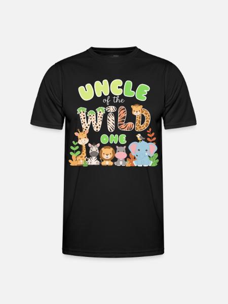 Onkel des Wilden - Männer Funktions-T-Shirt - Schwarz