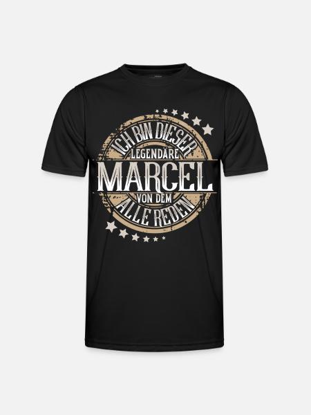 Marcel - Männer Funktions-T-Shirt - Schwarz