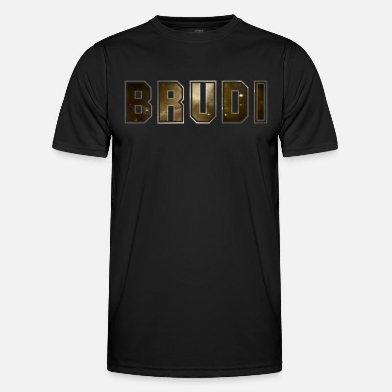 Brudi - Männer Funktions-T-Shirt - Schwarz