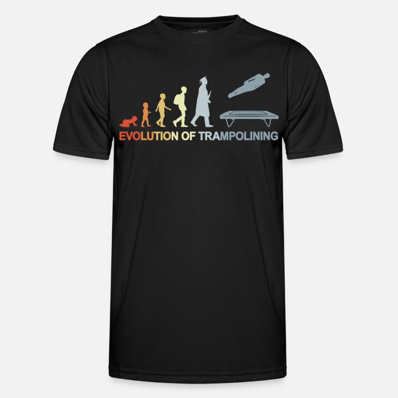Vintage Trampolinspringer Evolution Männer Funktions-T-Shirt