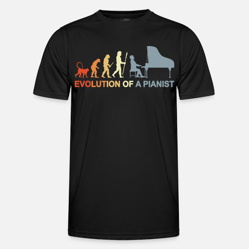 Piano Evolution - Men's Functional T-Shirt - black