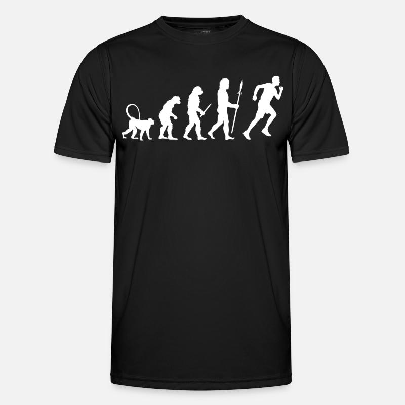 Jogger Evolution - Männer Funktions-T-Shirt - Schwarz