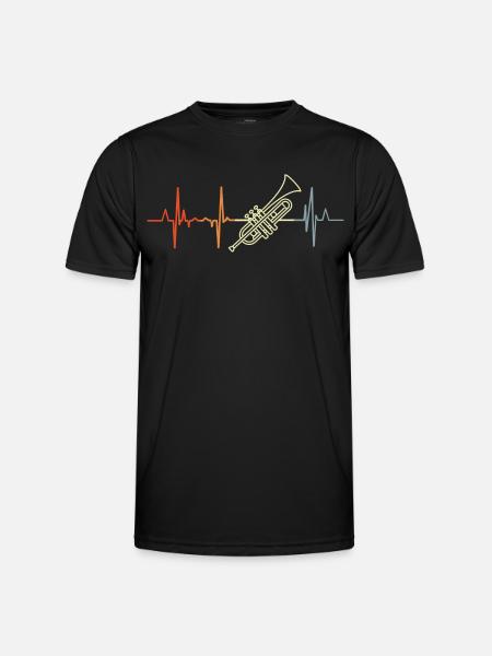 I love trumpets - Men's Functional T-Shirt - black