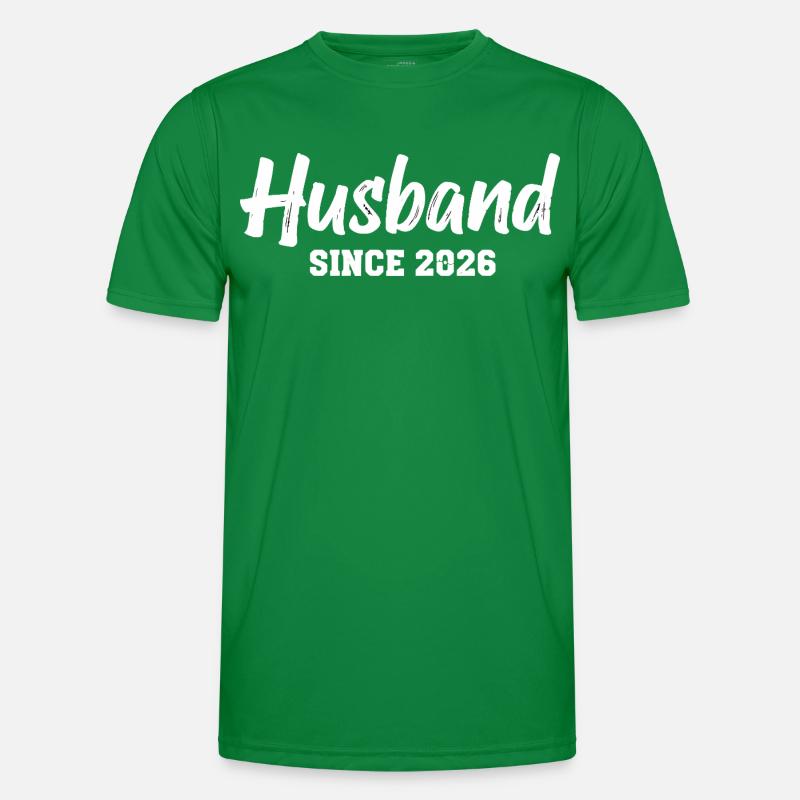 Husband since 2026 Ehemann Männer Funktions-T-Shirt