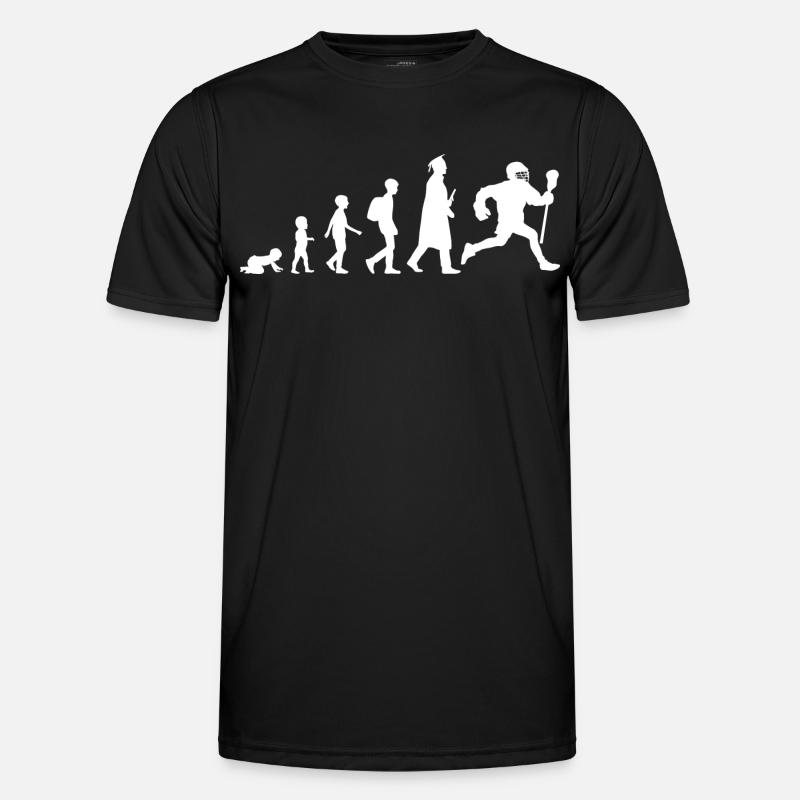 Lacrosse Evolution - Männer Funktions-T-Shirt - Schwarz