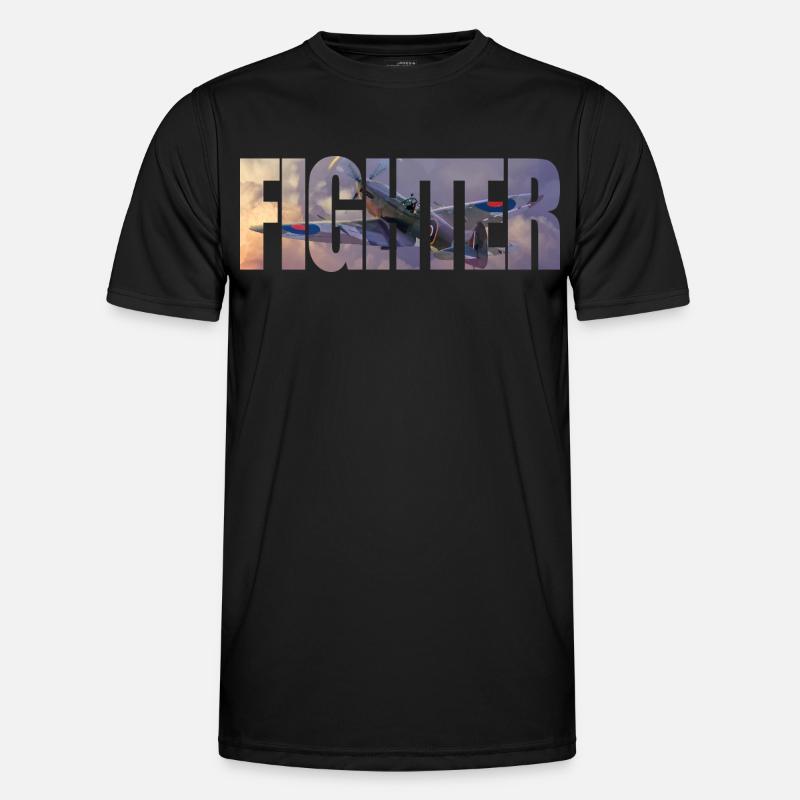 Fighter Spitfire - Men's Functional T-Shirt - black