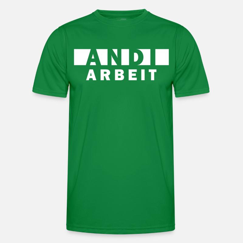 Andi Arbeit – Funny Saying Andreas Andrea Men's Functional T-Shirt