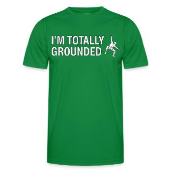 Totally Grounded Rock Climbing - Men's Functional T-Shirt - kelly green - Front - AI Model Male 178 dark (178cm)