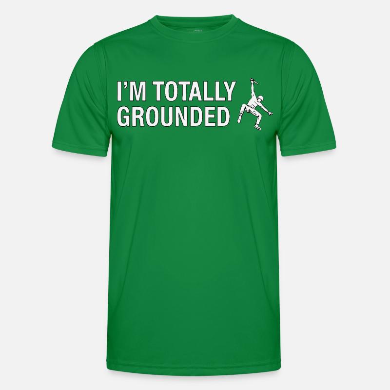 Totally Grounded Klettern Männer Funktions-T-Shirt