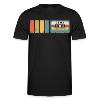 1994 Vintage Original 1994 Geburtstagsgeschenk - Männer Funktions-T-Shirt - Schwarz - Vorne - AI Model Male 178 dark (178cm)