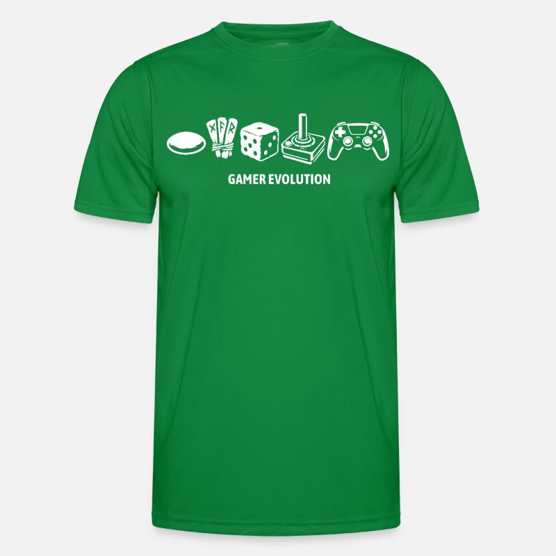 Controller Evolution | Gamer Männer Funktions-T-Shirt