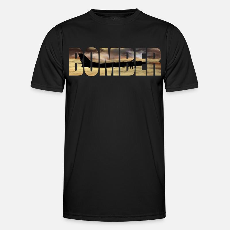 Bomber Tu-95 - Men's Functional T-Shirt - black