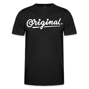 original - T-shirt sport Homme - noir - Devant - AI Model Male 178 dark (178cm)