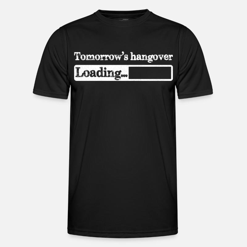 Tomorrow s hangover loading - Men's Functional T-Shirt - black
