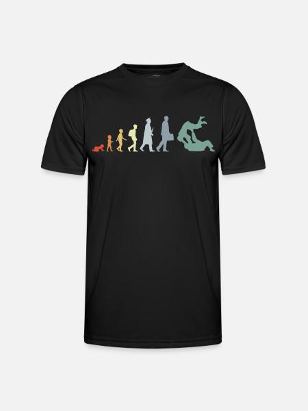 Vintage Judo Evolution - Funktionsshirt til herrer - sort