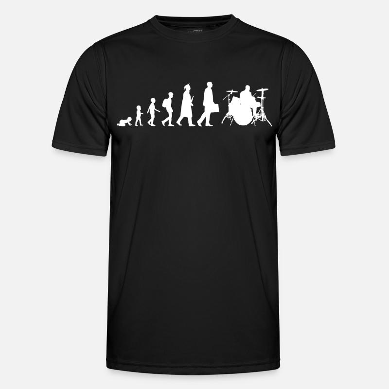 Drummer Evolution - Men's Functional T-Shirt - black