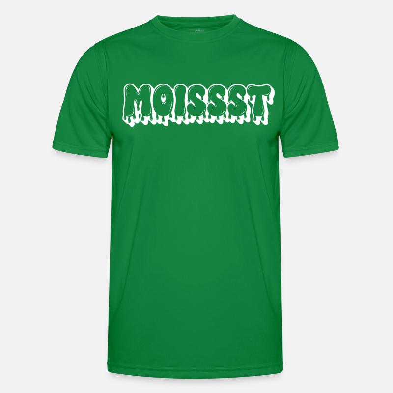 Moist Dripping Text Men's Functional T-Shirt