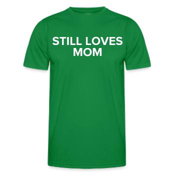 Still Loves Mom - Men's Functional T-Shirt - kelly green - Front - AI Model Male 178 dark (178cm)