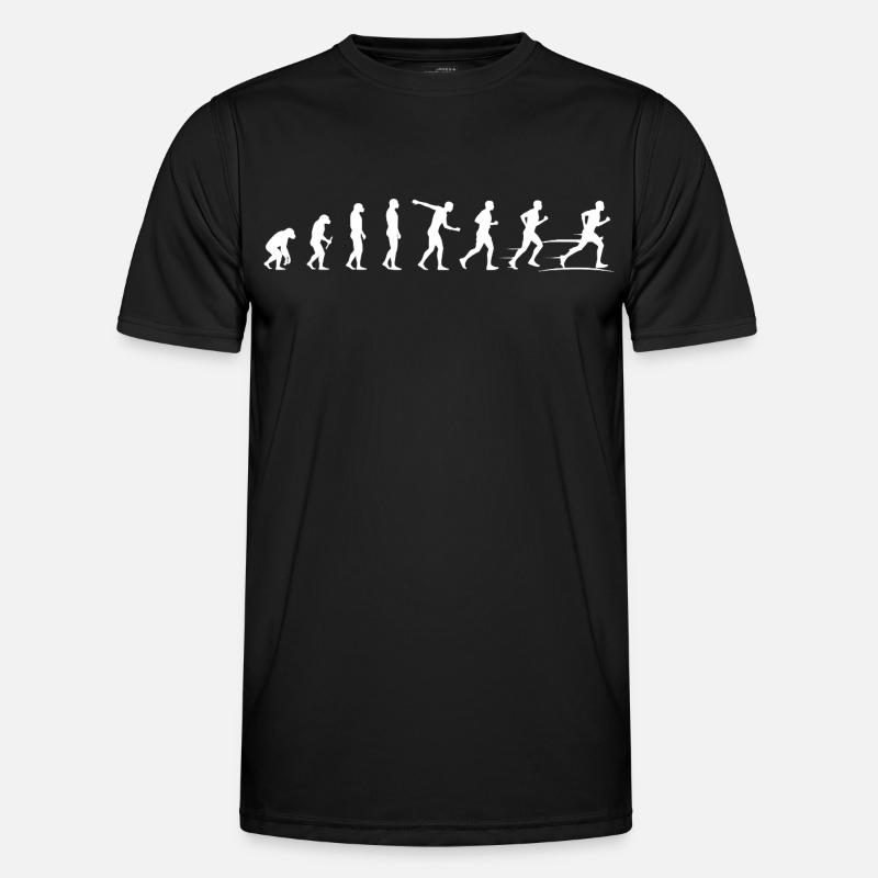 Evolution of Movement - Runner Marathon - Men's Functional T-Shirt - black