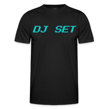 DJ set - T-shirt sport Homme - noir - Devant - AI Model Male 178 dark (178cm)