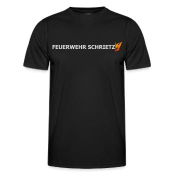 Schrietz - Männer Funktions-T-Shirt - Schwarz - Vorne - AI Model Male 178 dark (178cm)