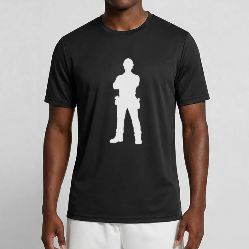 Construction Worker Construction Silhouette Men's Functional T-Shirt