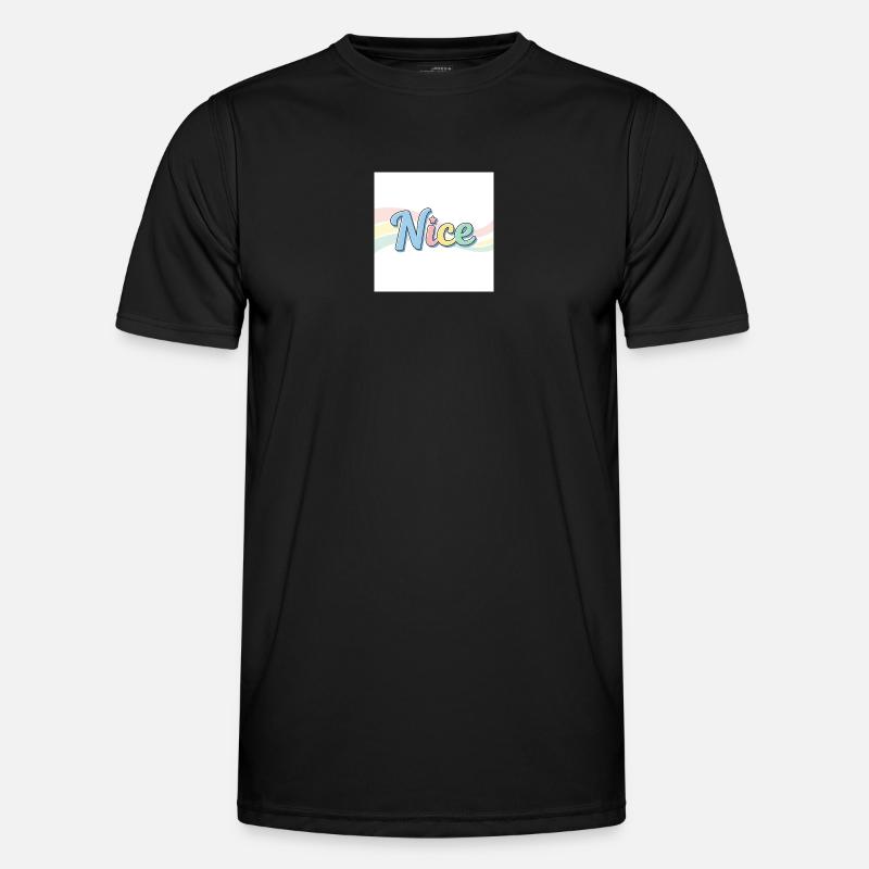 Das echte Nice Nizza Souvenir - Männer Funktions-T-Shirt - Schwarz
