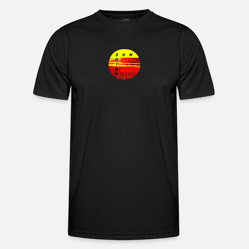 SunShine Fire Sunset Summer Sun Fire - Men's Functional T-Shirt - black