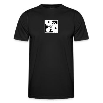 Rock contre la Machine - T-shirt sport Homme - noir - Devant - AI Model Male 178 dark (178cm)