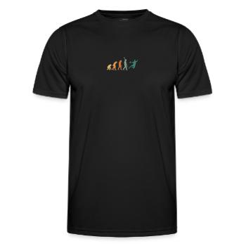 Evolution Handball Retro - Männer Funktions-T-Shirt - Schwarz - Vorne - AI Model Male 178 dark (178cm)