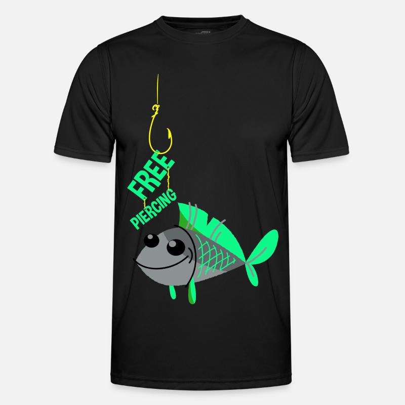 Free piercing - Men's Functional T-Shirt - black