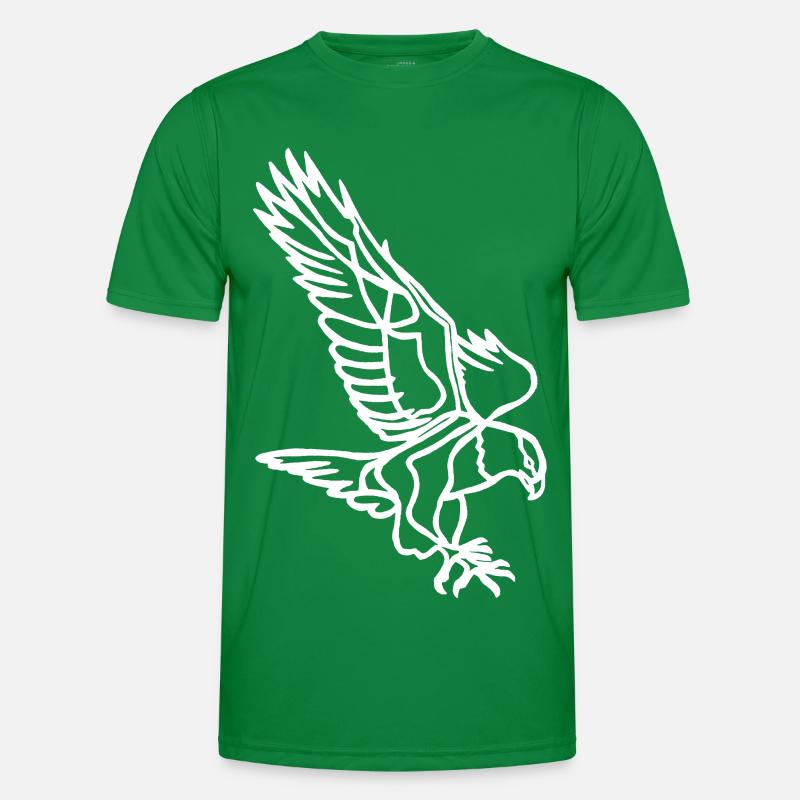 White Eagle in Flight Men's Functional T-Shirt