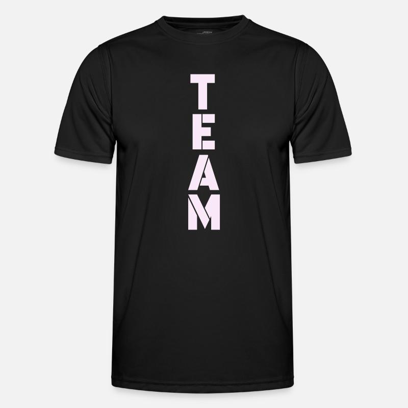 team - Männer Funktions-T-Shirt - Schwarz