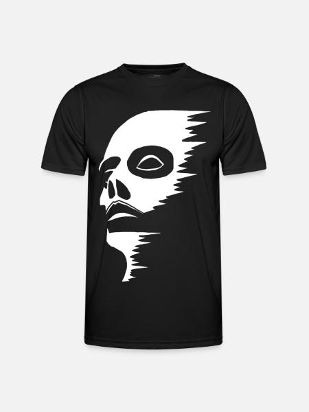 Visage fantomatique - T-shirt sport Homme - noir