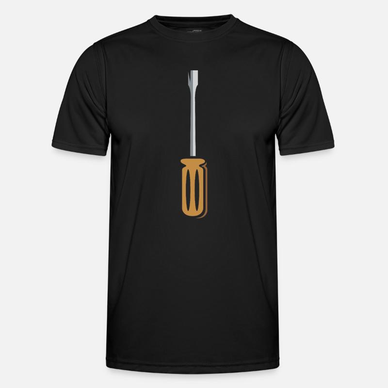 Screwdriver Tool Design for Craftsmen - Men's Functional T-Shirt - black