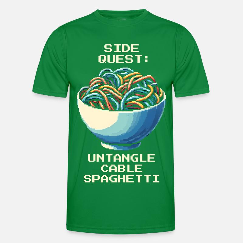 Cable clutter untangled | Cable management Men's Functional T-Shirt