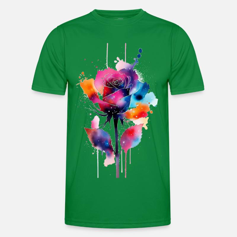 Blume Männer Funktions-T-Shirt