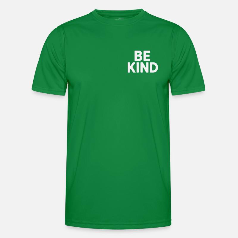 Be kind slogan plain Men's Functional T-Shirt