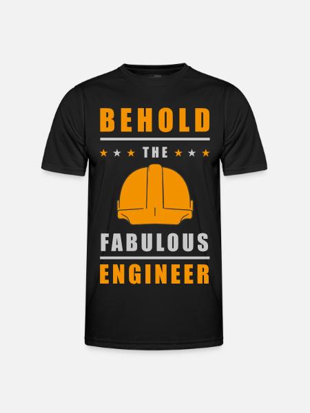 Fabulous Engineer Helmet - Men's Functional T-Shirt - black