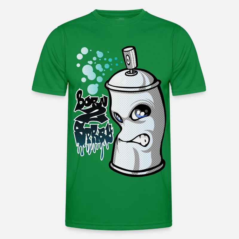 Spray und Graffiti Männer Funktions-T-Shirt