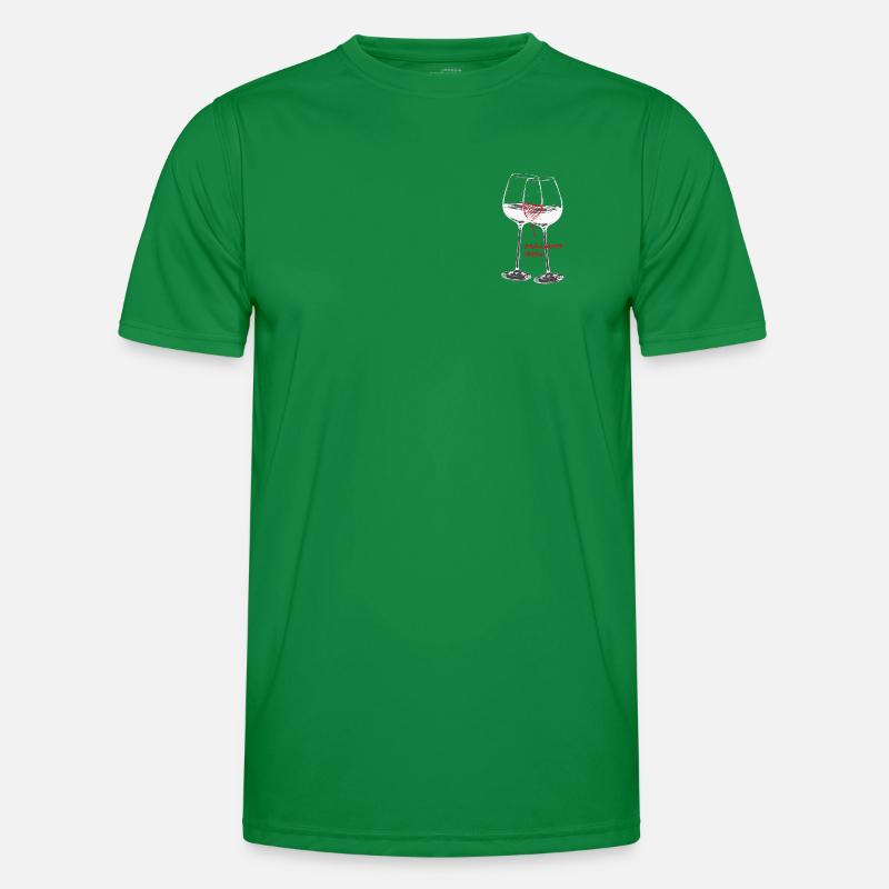 Weingläser- brilliante Ideen Männer Funktions-T-Shirt