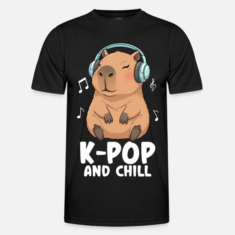 K Pop And Chill - Men's Functional T-Shirt - black