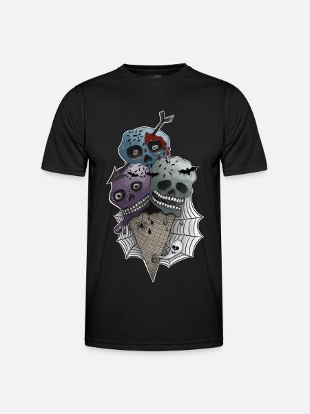GothICECream Deluxe Eis - Men's Functional T-Shirt - black