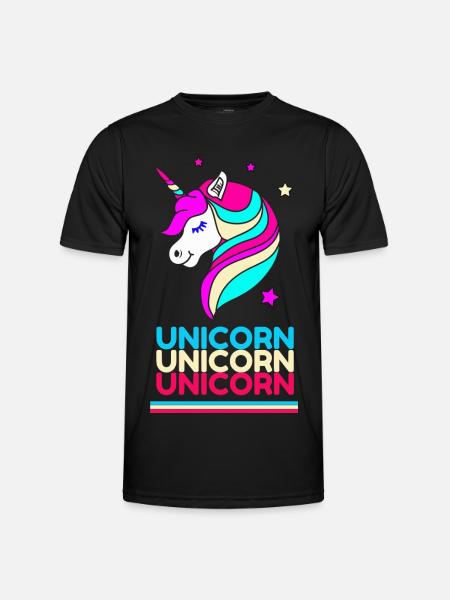 Unicorn Unicorn Unicorn - Men's Functional T-Shirt - black