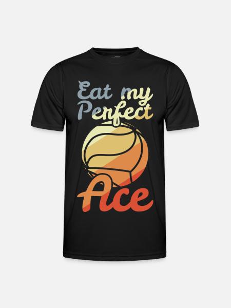 Volleyball Witz - Männer Funktions-T-Shirt - Schwarz