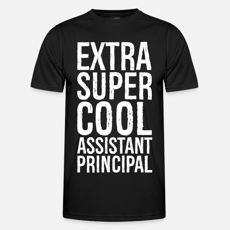 Extra Super Cool Assistant Principal - Men's Functional T-Shirt - black