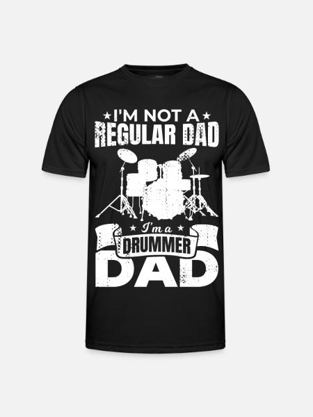 I'm a drummer dad - Men's Functional T-Shirt - black