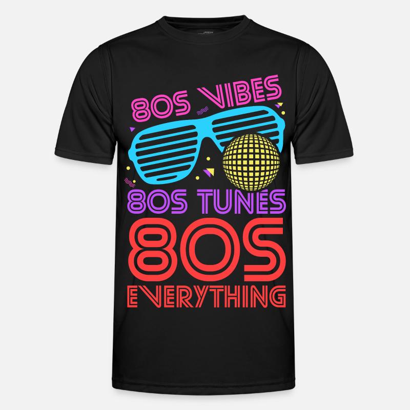 80s Vibes Tunes Everything Männer Funktions-T-Shirt