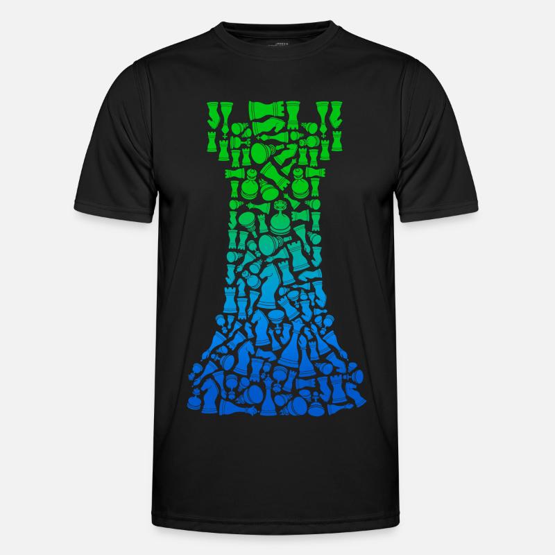 Chess Chess Set Chess Pieces Chess Player - Men's Functional T-Shirt - black